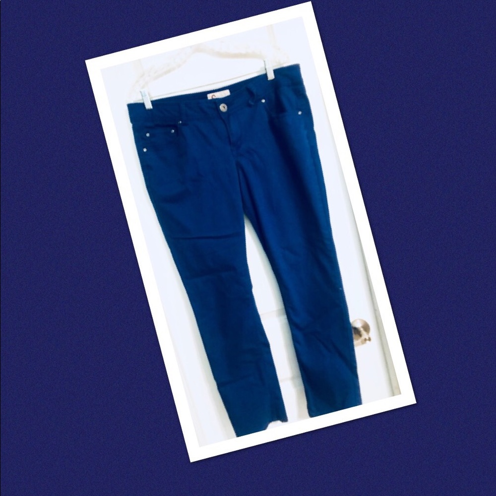 Royal blue skinny jeans by SO